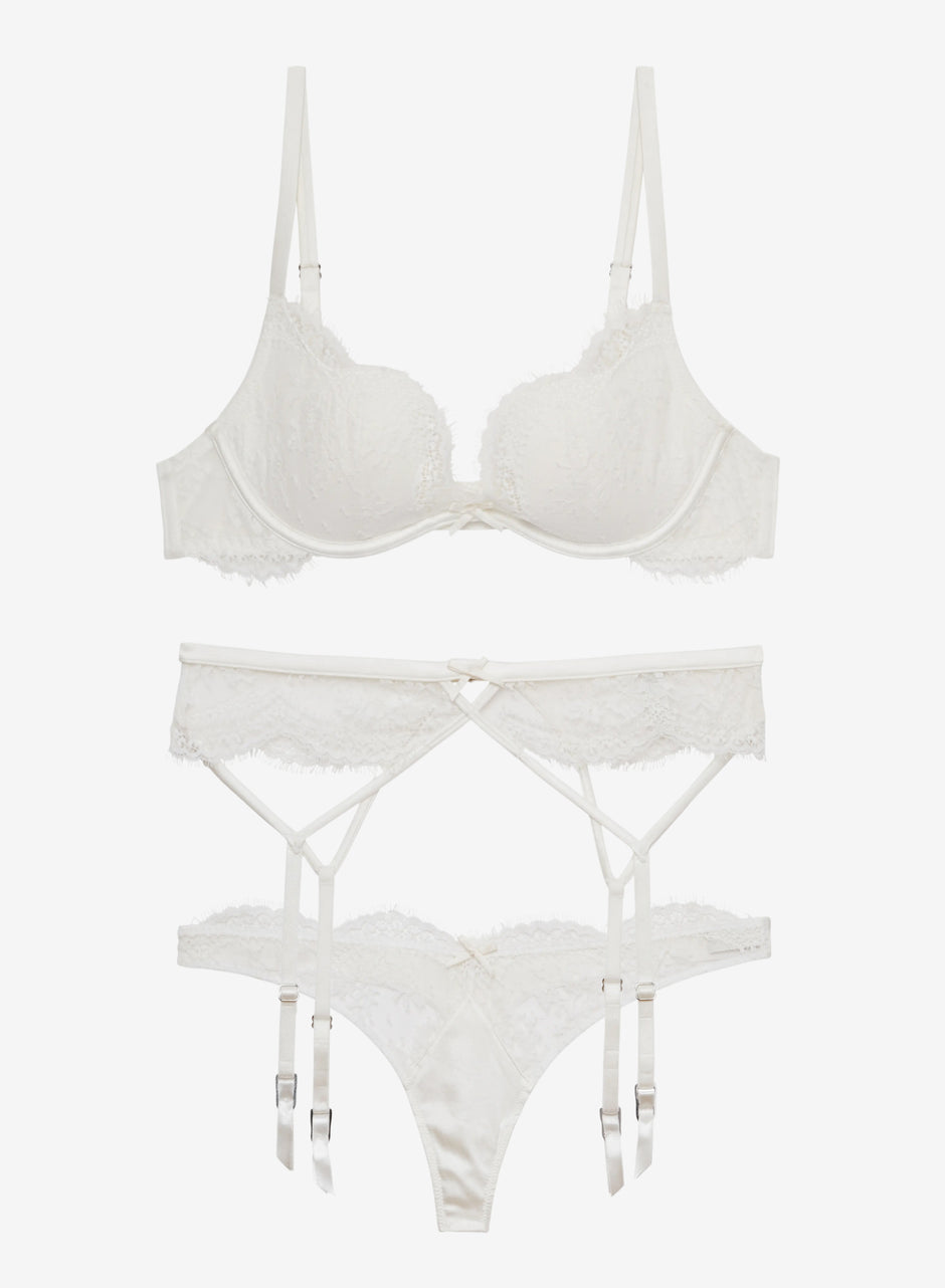  - Ivory Frankie Lace Seduce Set | Fleur du Mal