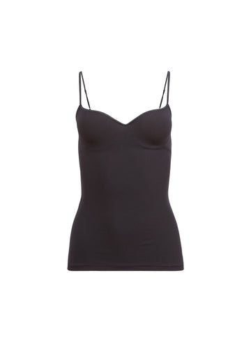 Black - Jersey Built-In Bra Cami | Fleur du Mal