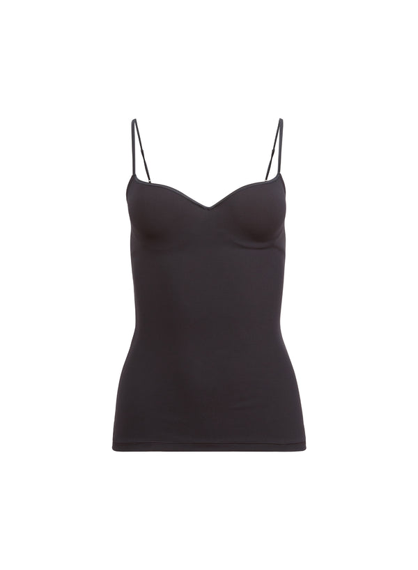 Black - Jersey Built-In Bra Cami | Fleur du Mal