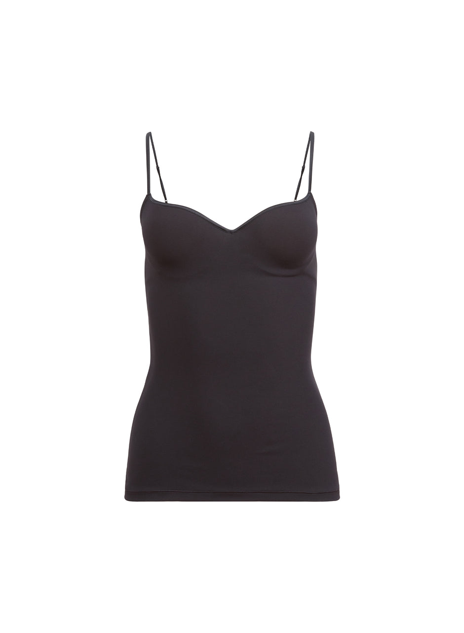 Black - Jersey Built-In Bra Cami | Fleur du Mal