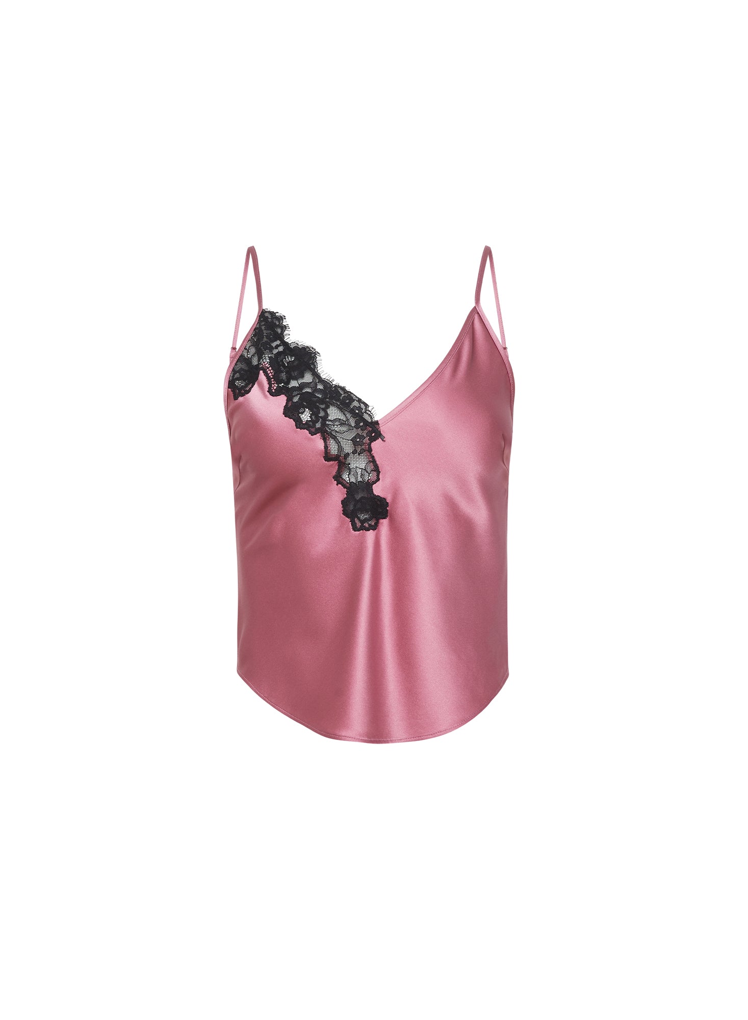 Juliet Lace Cami- pink truffle- fleur du mal-flat