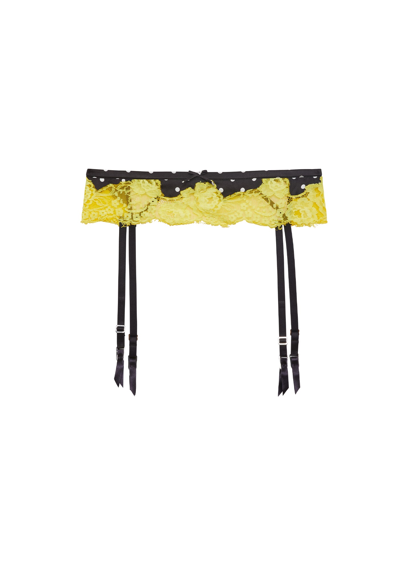 Juliet Lace Garter Belt-polka dots- Fleur du Mal-flat