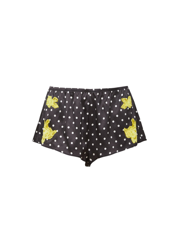 Small dot black - Juliet Lace Tap Short | Fleur du Mal