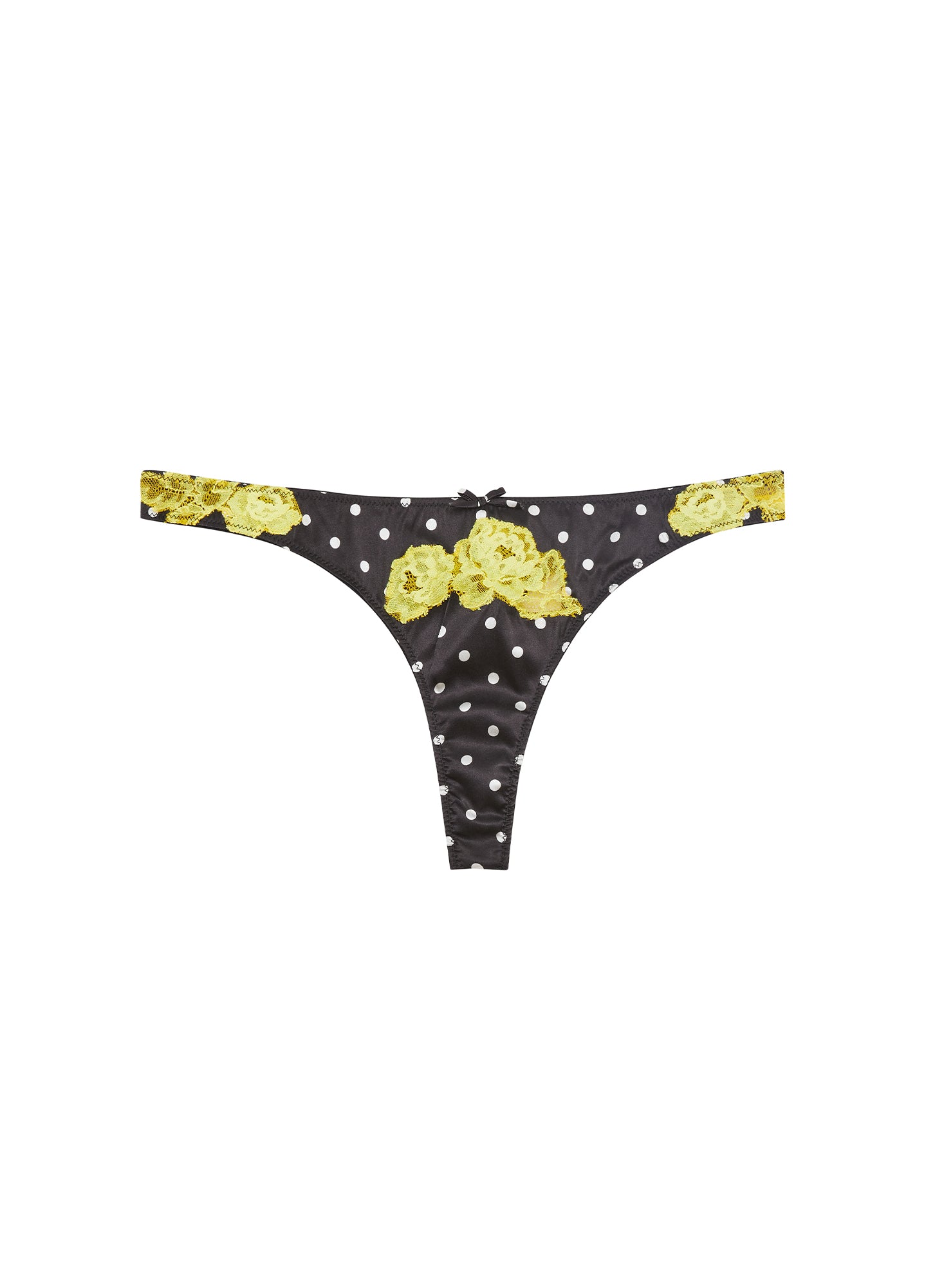 Juliet Lace Thong-Dots-Fleur du Mal-flat
