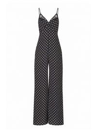 Juliet Lace Jumpsuit-black & white- Fleur du Mal