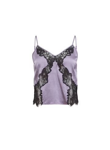 Lavender smoke - Juliet Lace Silk Cami | Fleur du Mal