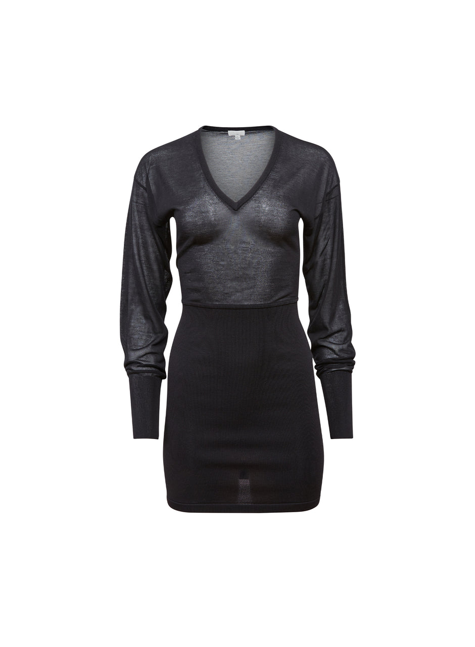 Black - Kate Mini Dress | Fleur du Mal