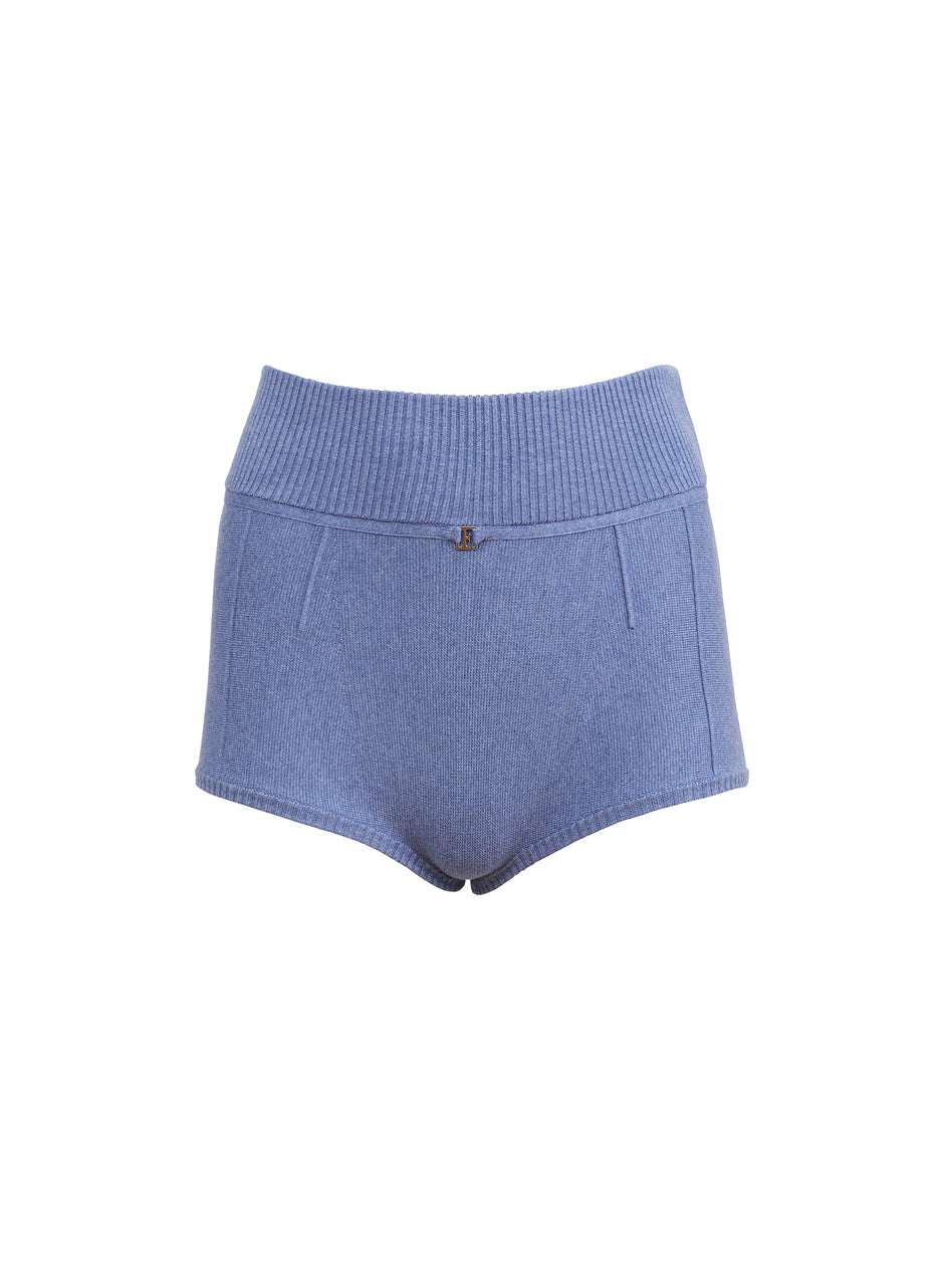 Charcoal blue - Knit Short | Fleur du Mal