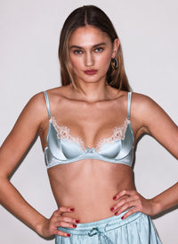 FROSTED MINT-BRA