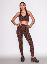 Le Stretch Lace Sports Bra-Flat