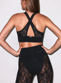 Sculpt Molded Sports Bra- black- Fleur du Mal