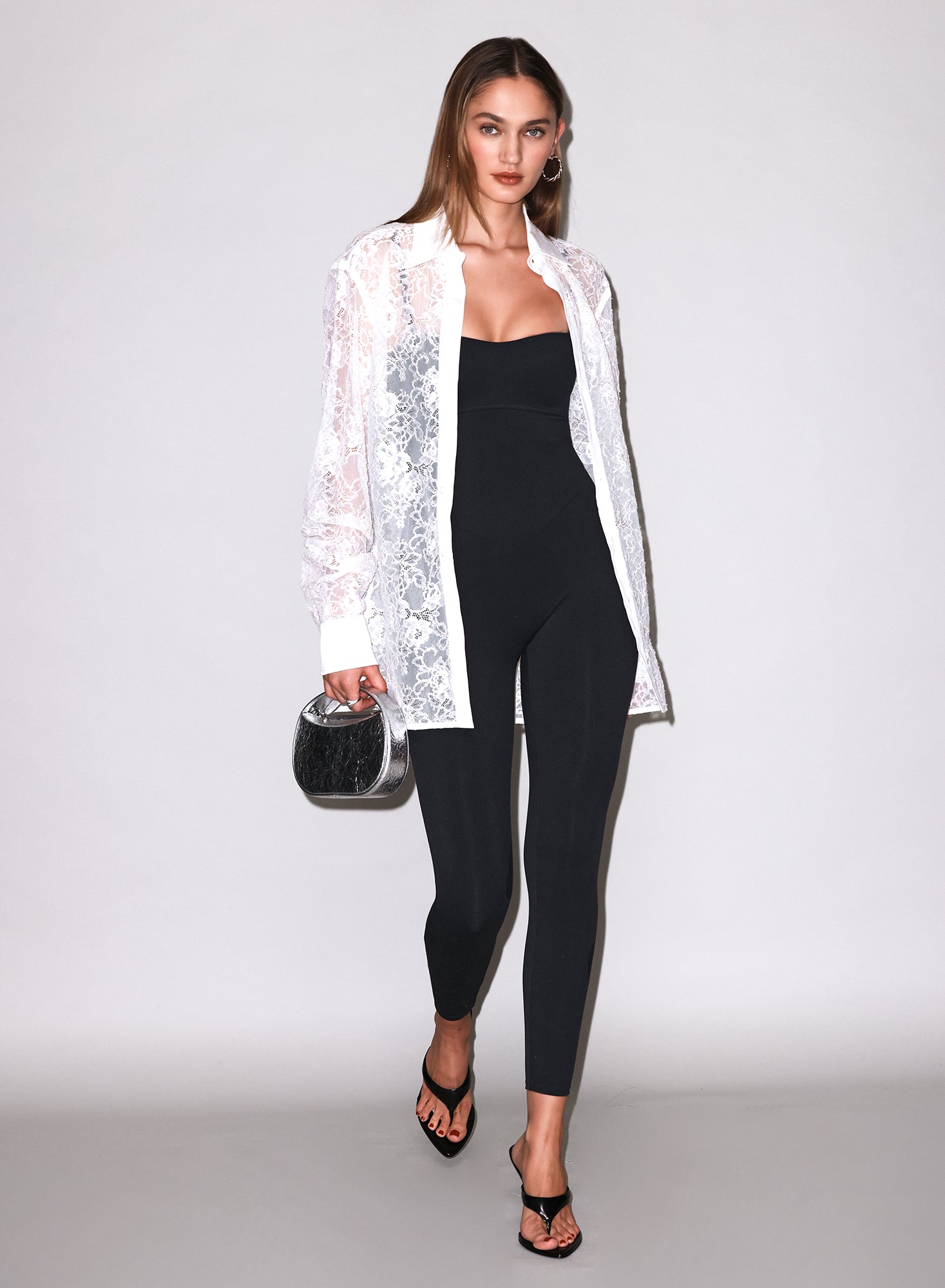 Sculpt Catsuit in black- Fleur du Mal