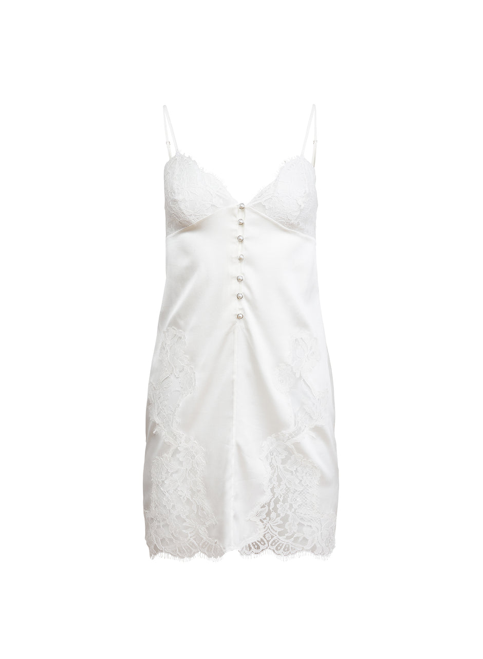 Ivory - Cléo Silk Mini Slip | Fleur du Mal