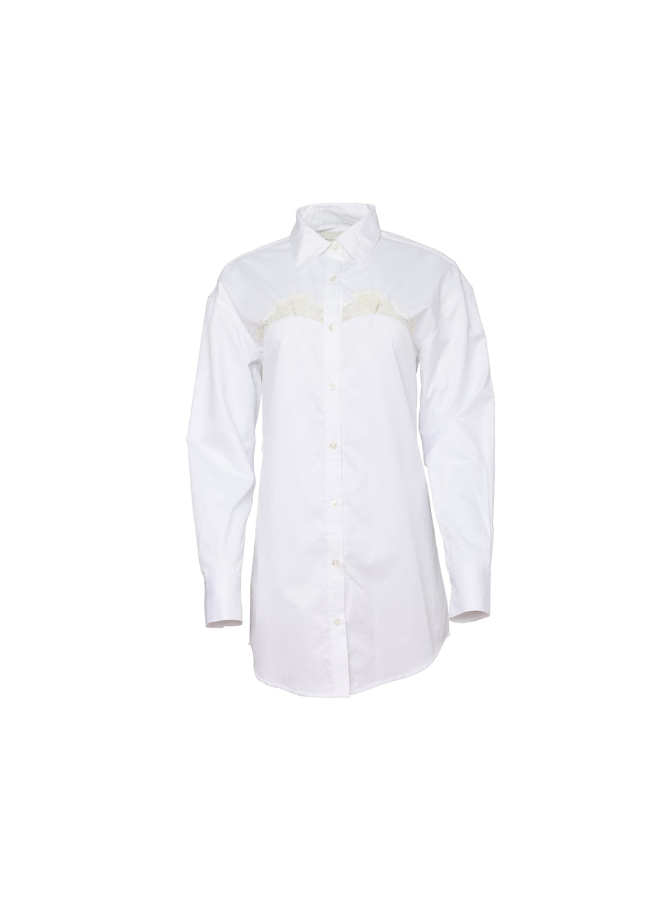 White - Poplin Shirt Dress | Fleur du Mal