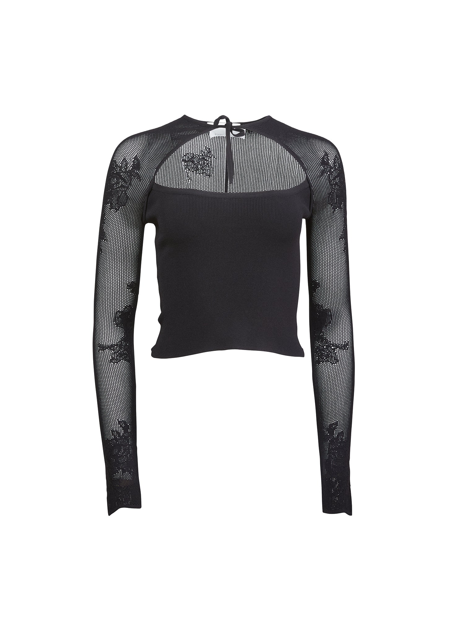 Lace Pointelle Decollété Top