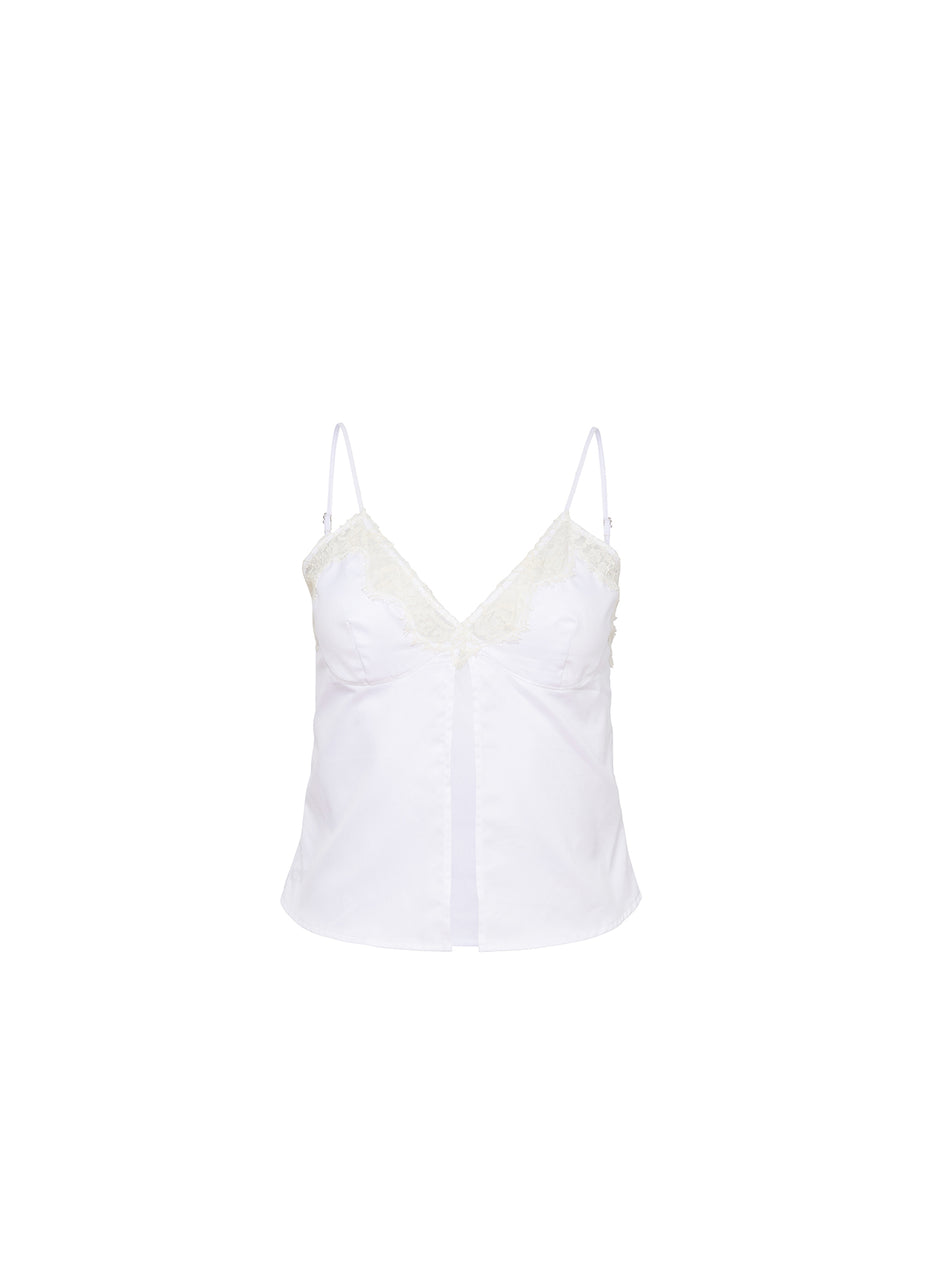 White - Poplin Cami | Fleur du Mal