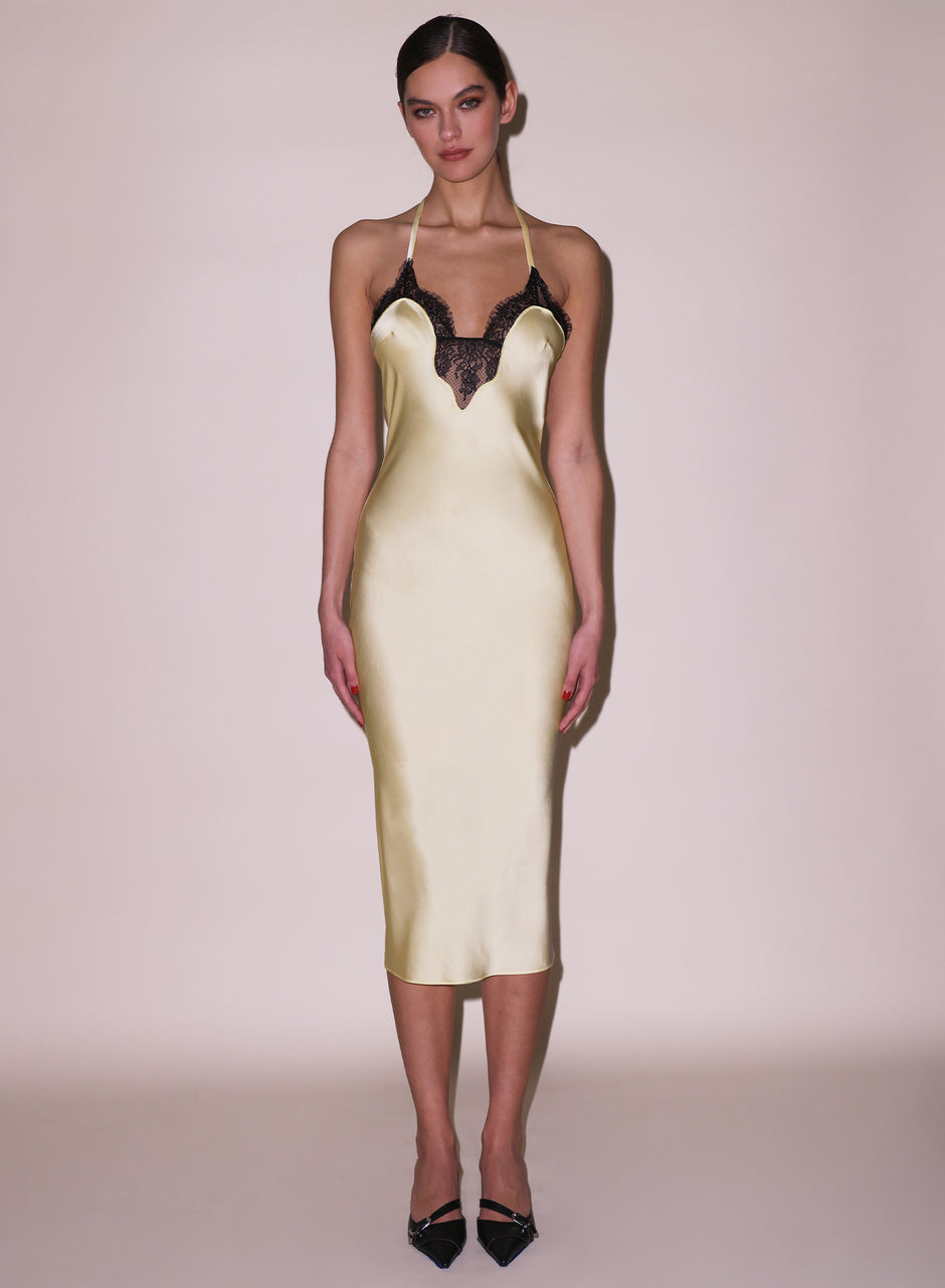 Buttercream - Buckle T-Strap Dress | Fleur du Mal