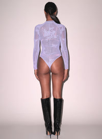 Lace Pointelle Long Sleeve Bodysuit