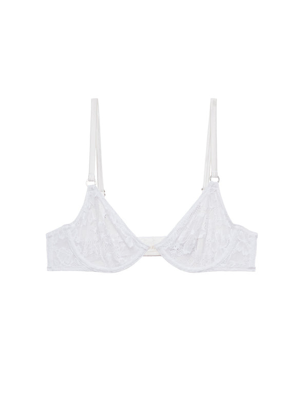 Ivory - Le Stretch Lace Demi Bra | Fleur du Mal