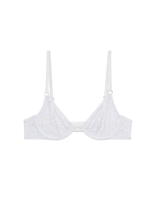 Ivory - Le Stretch Lace Demi Bra | Fleur du Mal