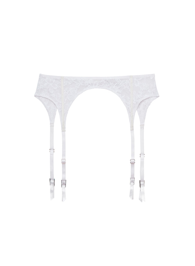 Ivory - Le Stretch Lace Garter Belt | Fleur du Mal