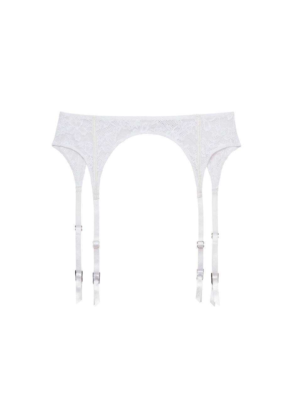 Ivory - Le Stretch Lace Garter Belt | Fleur du Mal