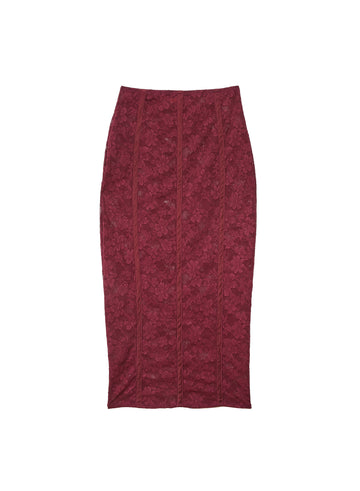 Auburn - Le Stretch Lace Pencil Skirt | Fleur du Mal