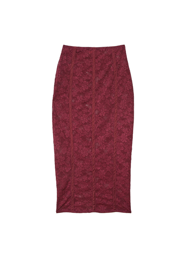 Auburn - Le Stretch Lace Pencil Skirt | Fleur du Mal