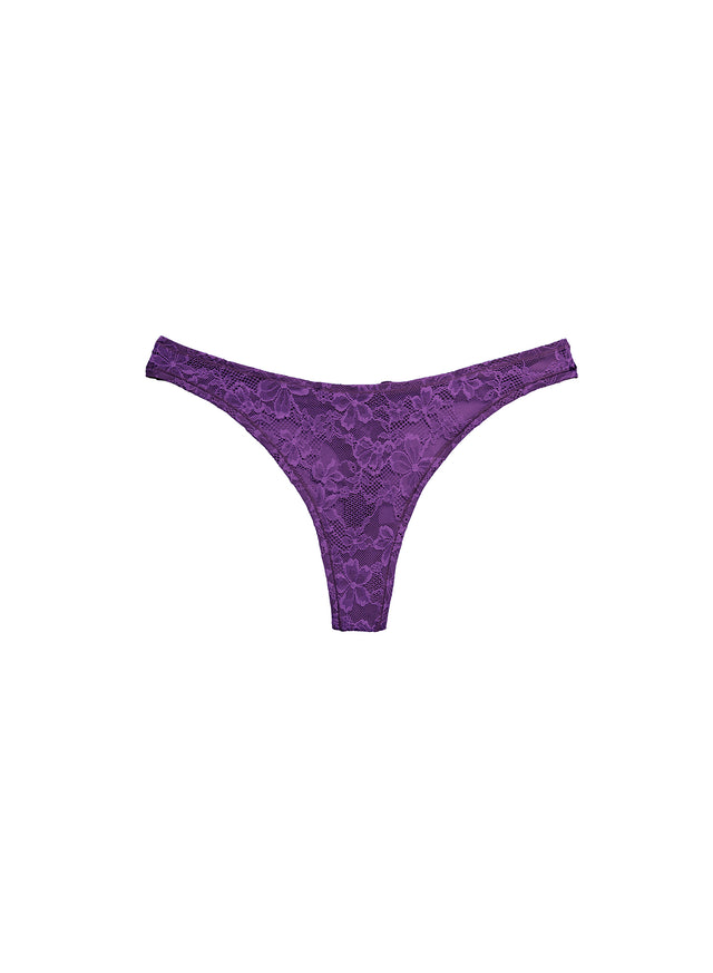 Bright jade - Le Stretch Lace Thong | Fleur du Mal