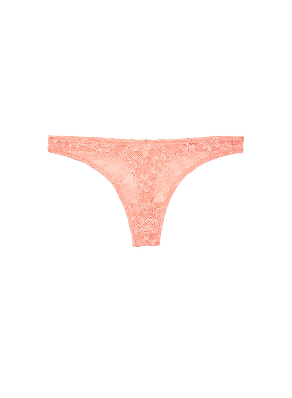 Apricot - Le Stretch Lace Thong | Fleur du Mal