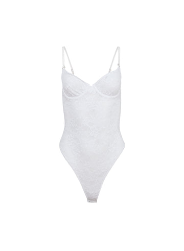 Ivory - Le Stretch Lace Bodysuit | Fleur du Mal