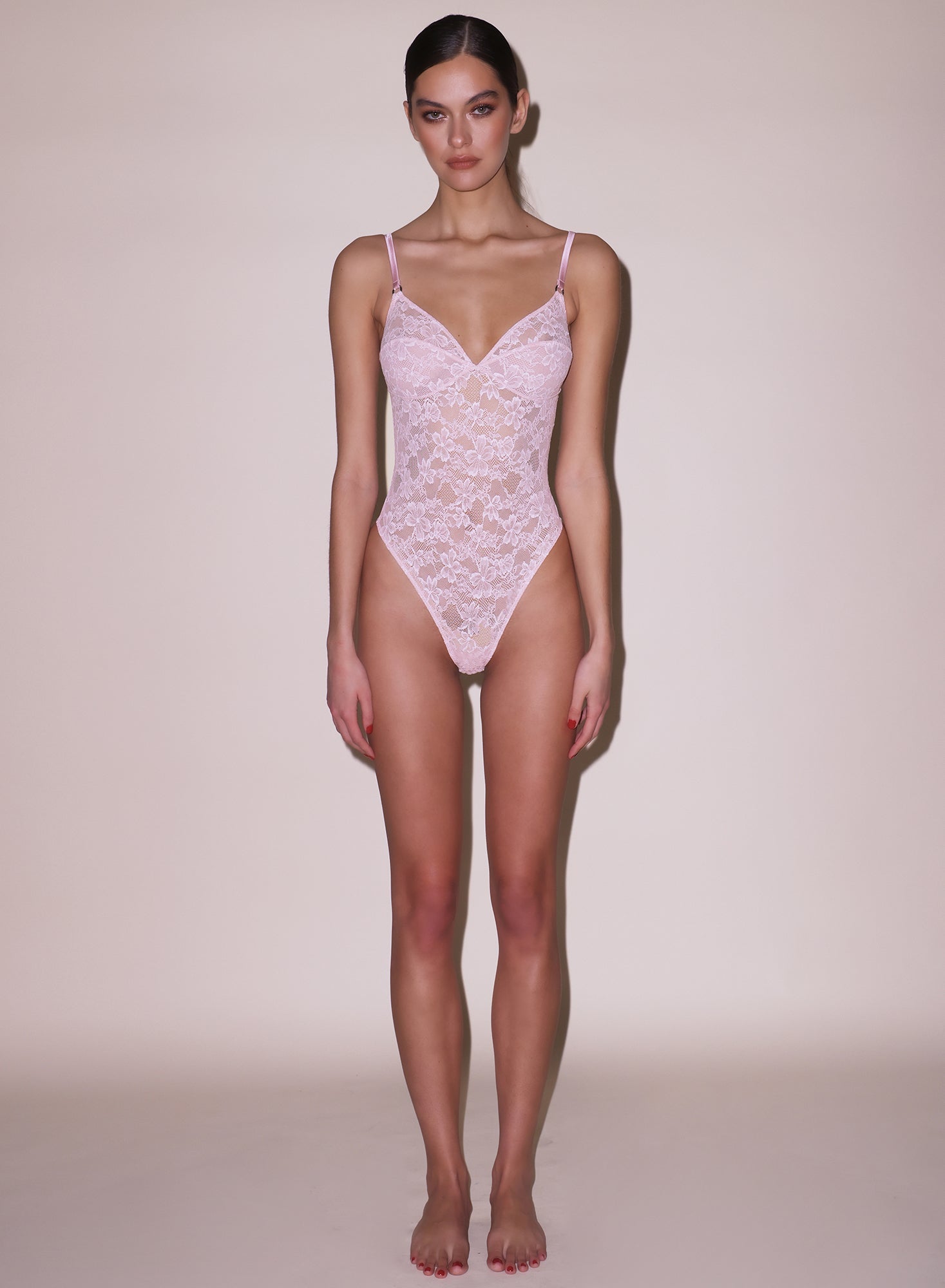 Le Stretch Lace Wireless Bodysuit