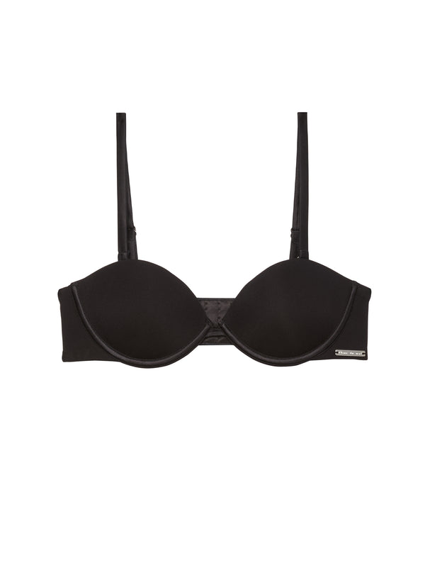 Black - Le Stretch Micro Multi-Way Bra | Fleur du Mal