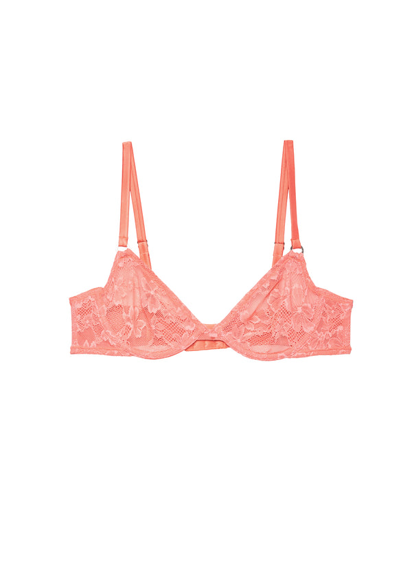 Apricot - Le Stretch Lace Demi Bra | Fleur du Mal