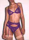 Le Stretch Lace Garter Belt