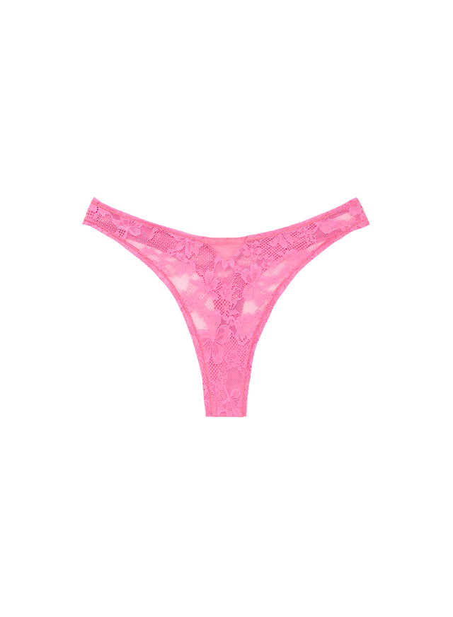 Floral pink - Le Stretch Lace Thong | Fleur du Mal
