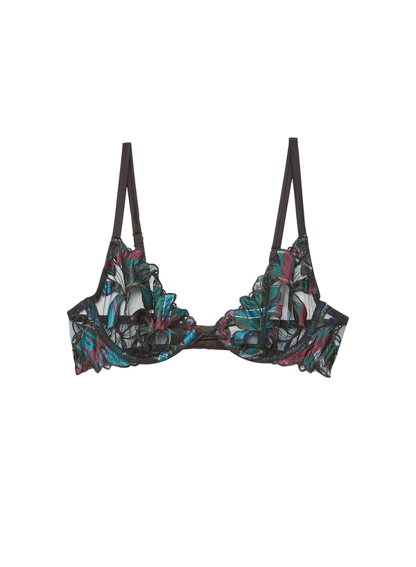 Fall plaid - Lily Embroidery Plunge Demi Bra | Fleur du Mal