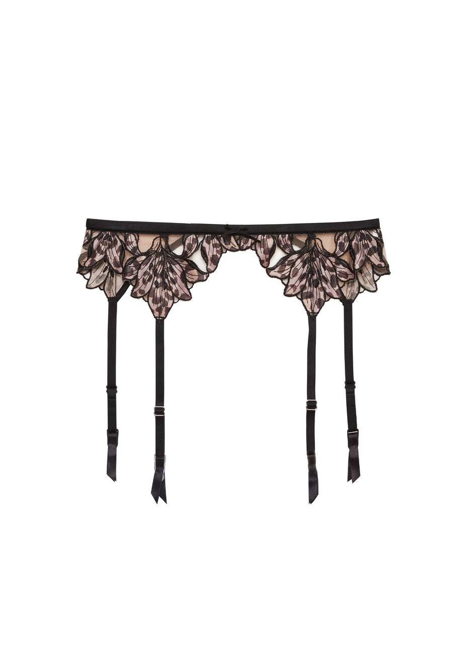Leopard lily - Lily Embroidery Garter Belt | Fleur du Mal