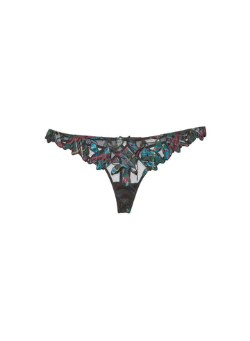 Fall plaid - Lily Embroidery Hipster Thong | Fleur du Mal