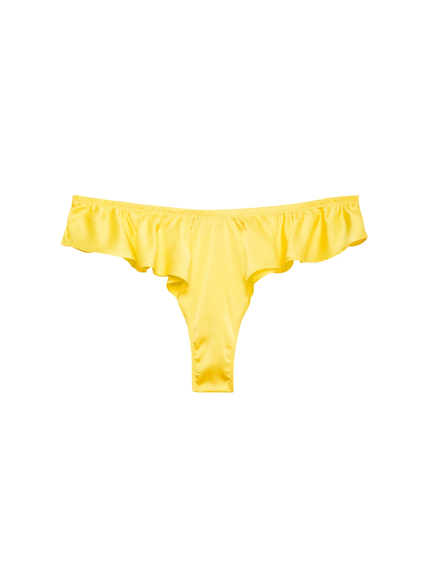 Luxe Flutter Panty-Yellow-Fleur du Mal-flat