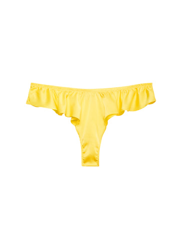 Luxe Flutter Panty-Yellow-Fleur du Mal-flat