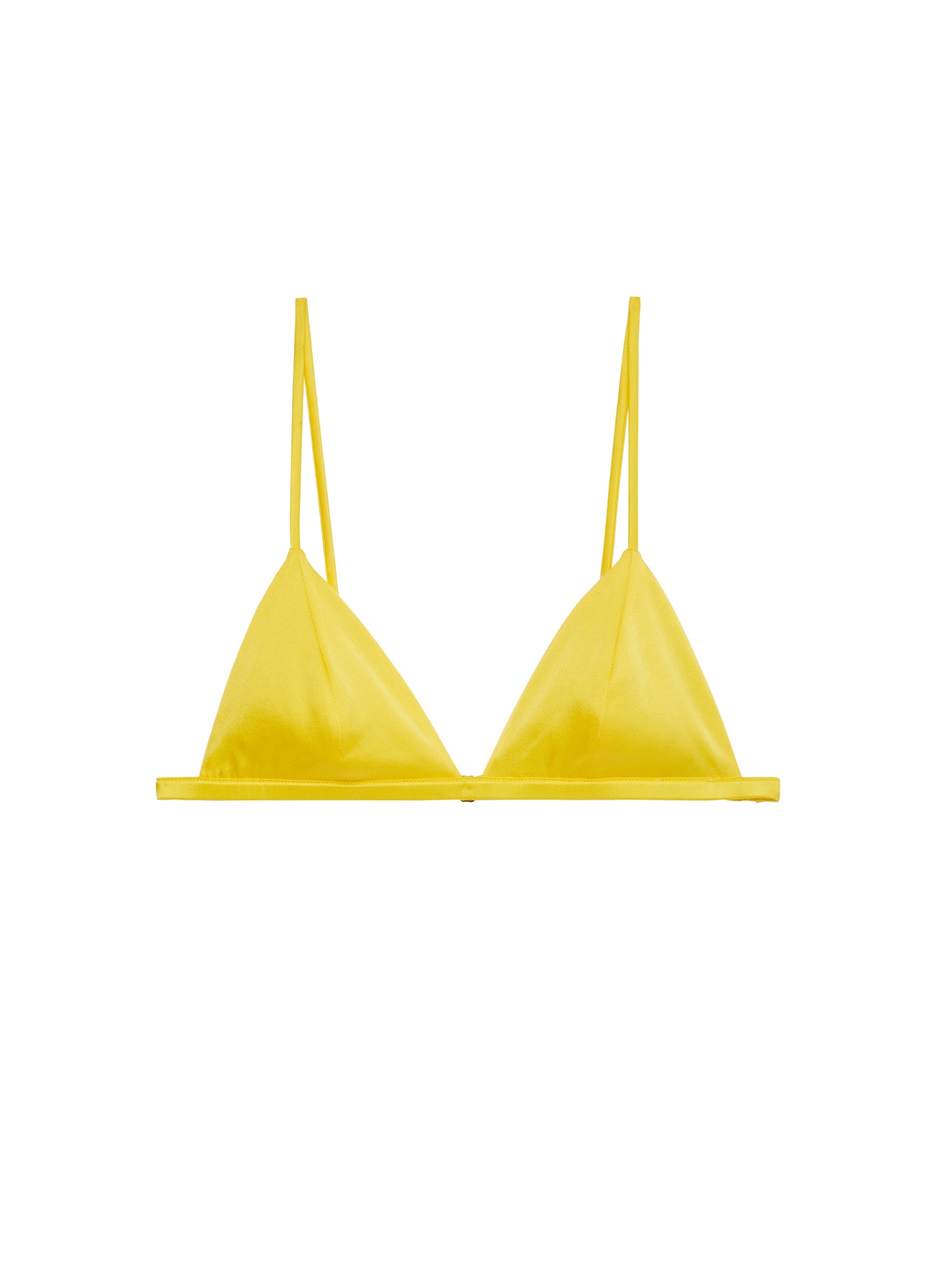 Luxe Triangle Bra- Lemon-fleur du mal-flat