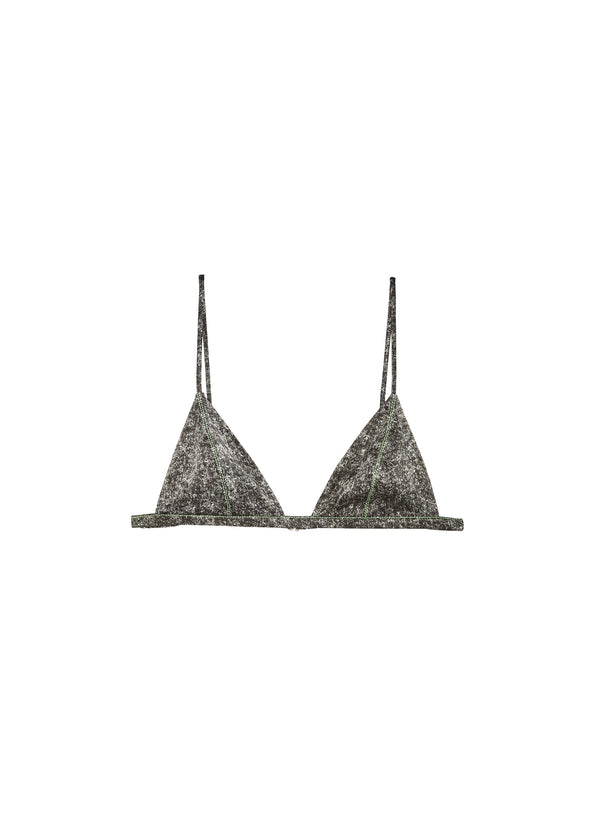 Grey acid wash - Luxe Triangle Bra | Fleur du Mal