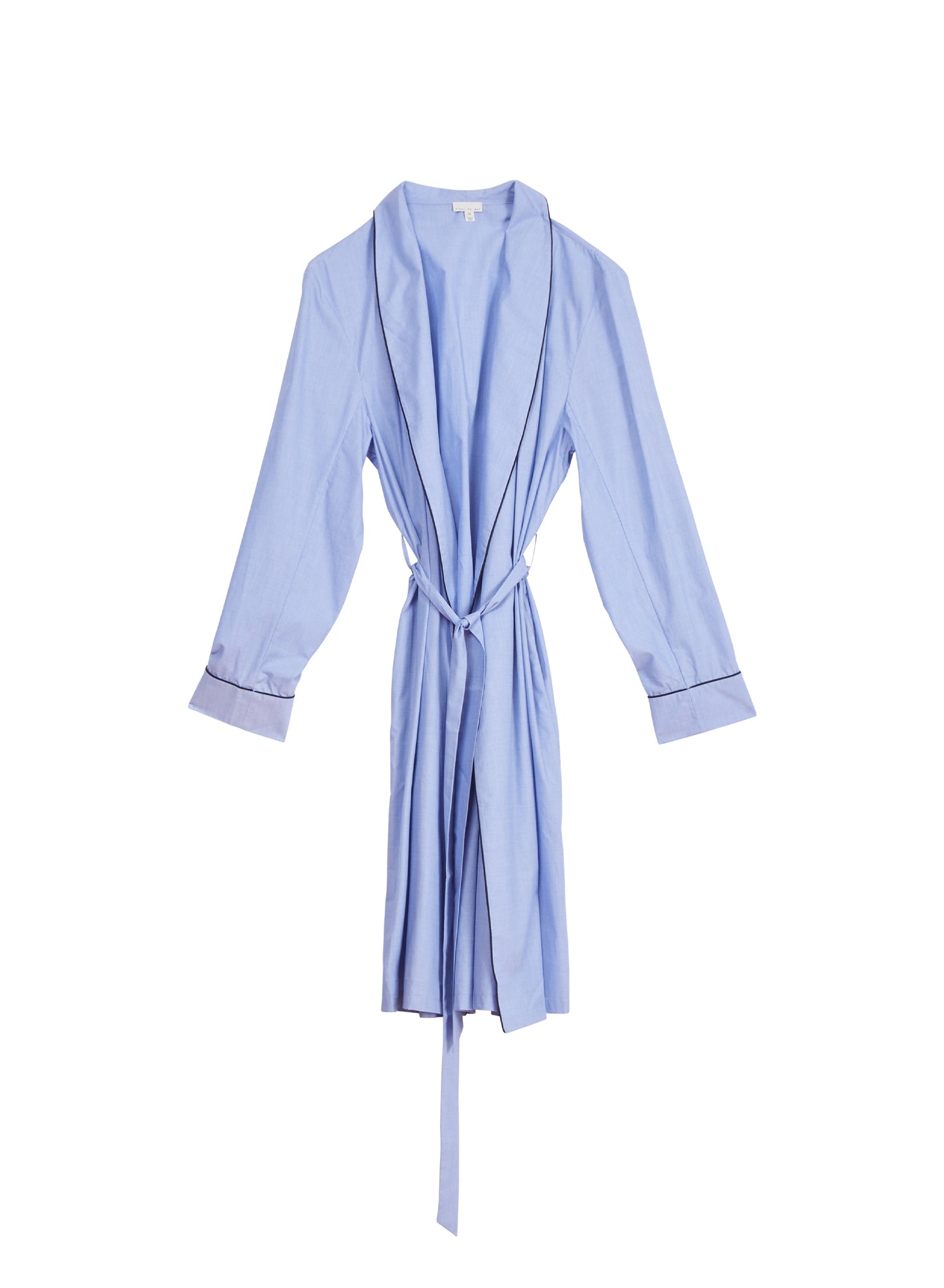 Mens Poplin Robe Blue