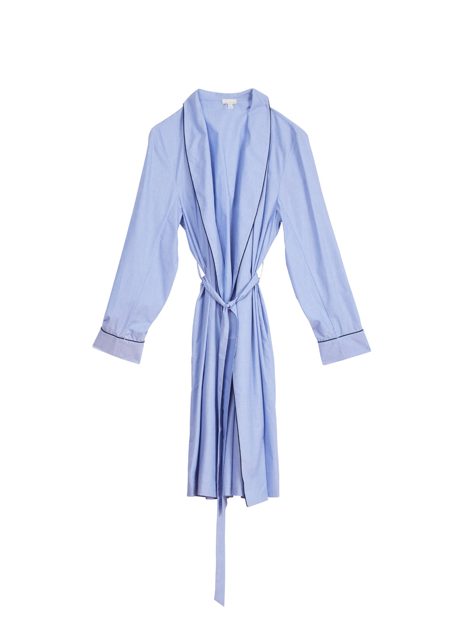 Pacific blue - Poplin Robe | Fleur du Mal