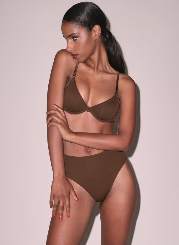 Cocoa - Le Stretch Micro Demi Bra | Fleur du Mal