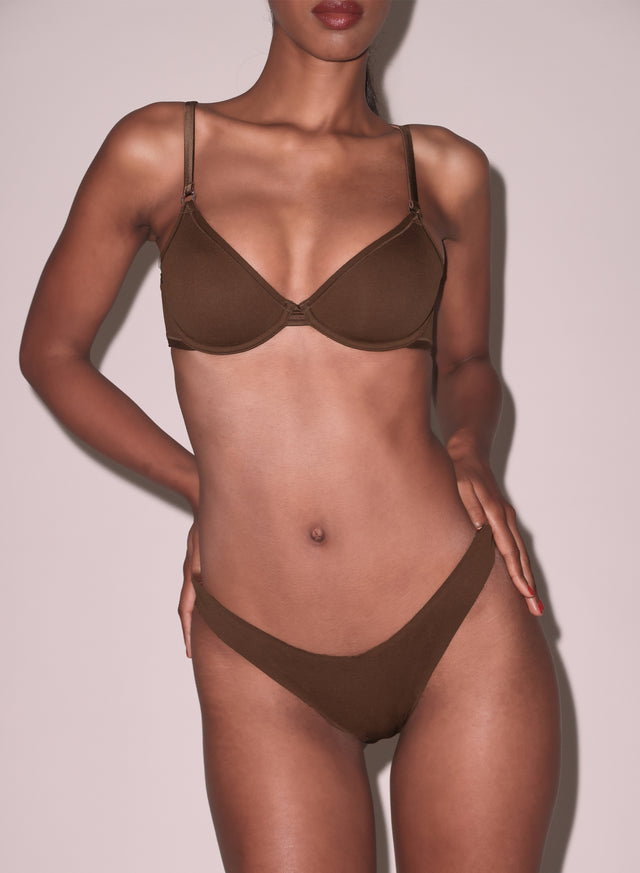 Cocoa - Le Stretch Micro Thong | Fleur du Mal