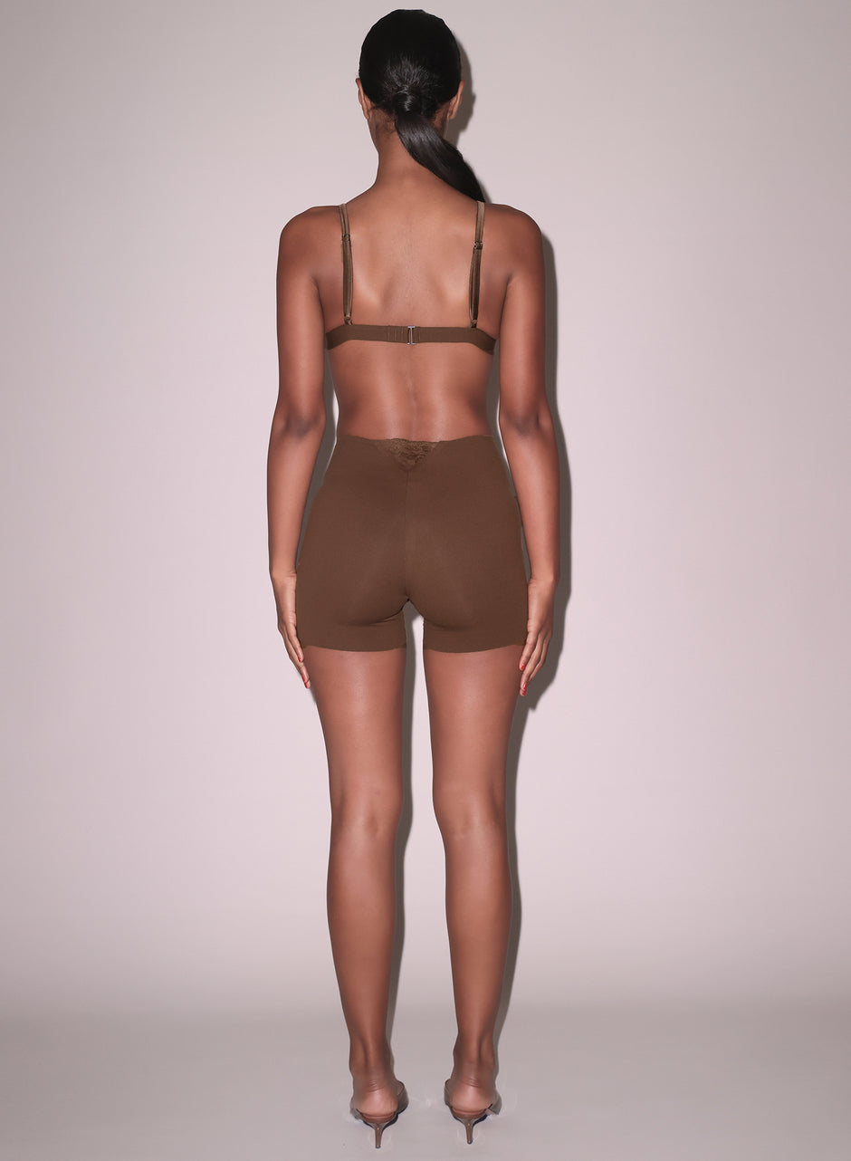 Cocoa - Le Stretch Micro Bike Short | Fleur du Mal