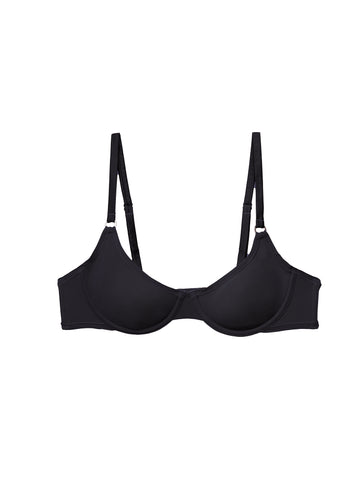 Black - Le Stretch Micro Demi Bra | Fleur du Mal