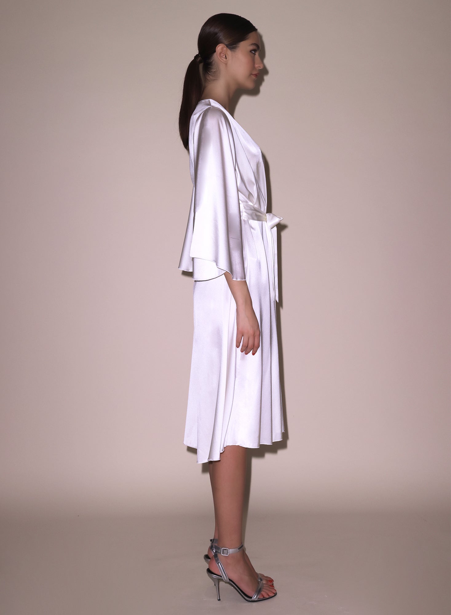 Midi Angel Sleeve Robe | Fleur du Mal